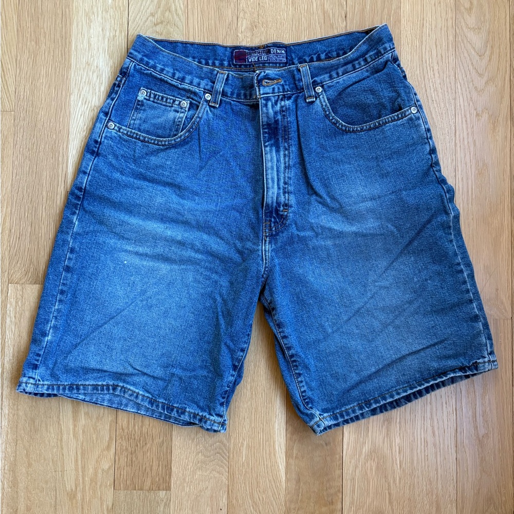 STRUCTURE Wide Leg Denim Shorts size 34